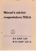 Tesla b5-54 - Navod k udrzbe 